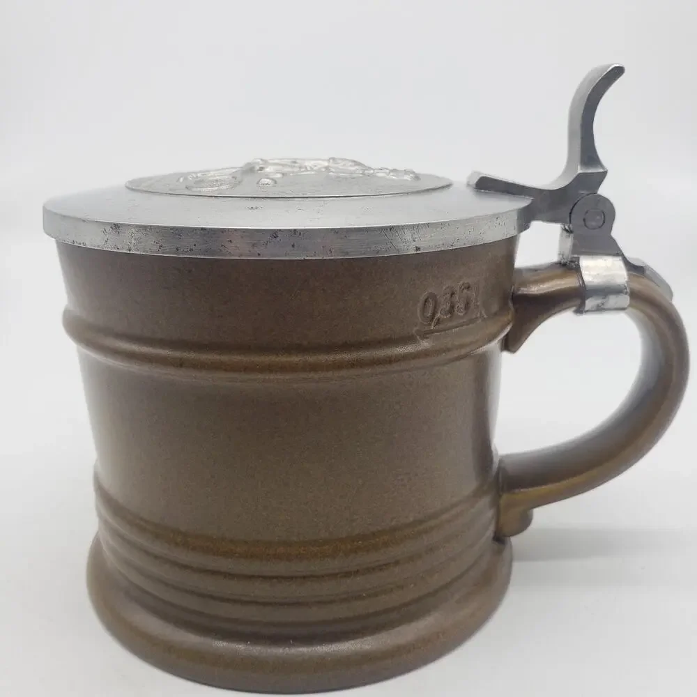 VTG‎ Oeslauer Manufaktur Bavaria for Goebel Tennis Beer Stein Pewter & Ceramic